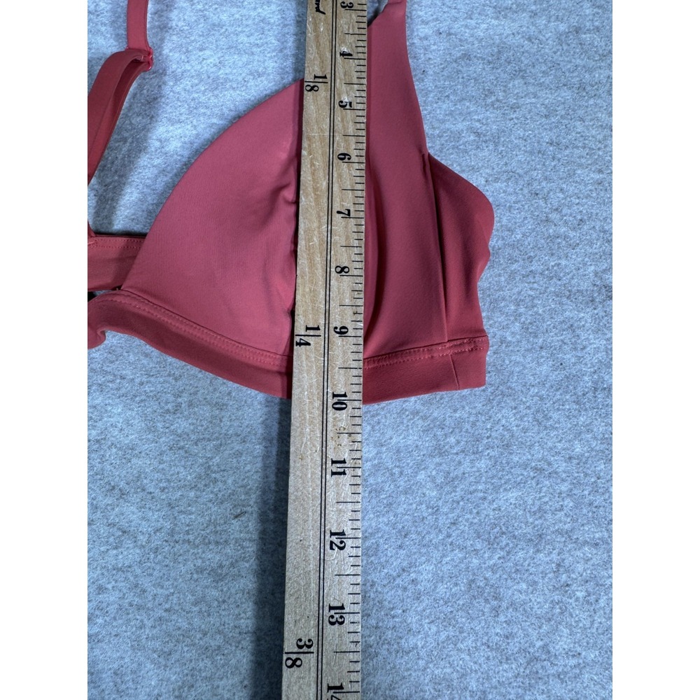 Lululemon Simply There Triangle Bralette Women Rustic Coral Minimal T Back Strap - Picture 5 of 7